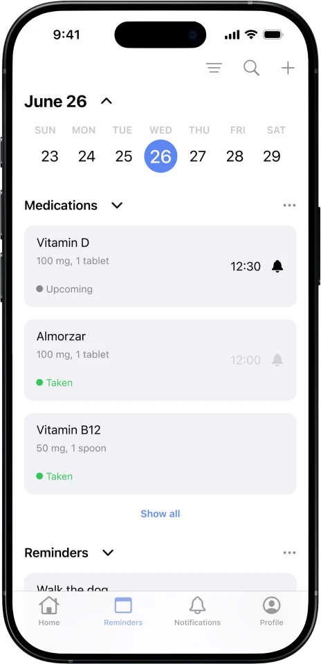 Links: Smart Family Care Screen 2